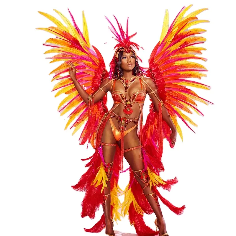 Erwachsene Halloween Piraten frucht rot Big Queen Samba sexy Tanz Trikot Karneval Party Mädchen Königin Kostüm für Frauen