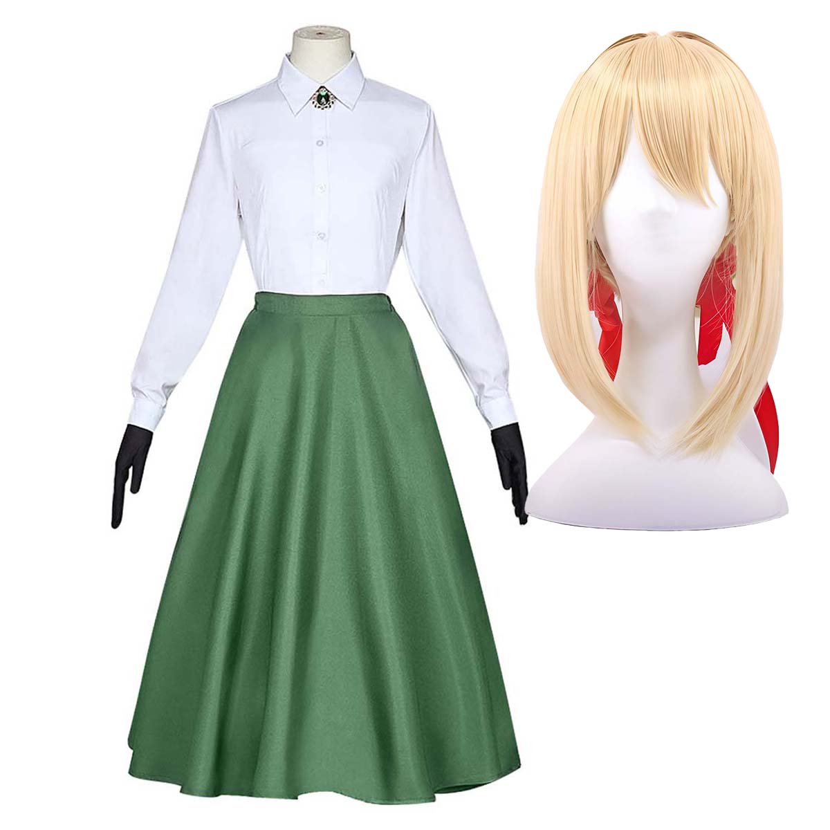 violet evergarden green dress Violet Evergarden Dressta Violet Evergarden Figure