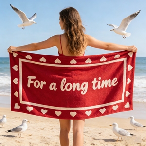 <span class=keywords><strong>Set</strong></span> di Teli da Spiaggia Jacquard Tropicale Moderno di Grandi Dimensioni OEKO-TEX, 100% Cotone, Ecologico, Antimicrobico, Oversize 140x70cm, Personalizzabile - Product Image 1