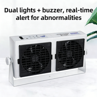 Ventilateur ionique antistatique de table à 2 têtes ODM économique, souffleur d'air ESD ioniseur 220V DC24V 25VA 62dB pour machines électroniques ST102H