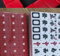 Jeu de Mahjong Malaisie Singapour A1 A2 Tuiles de Mahjong 156 160 pièces Motif traditionnel