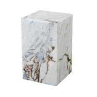 Table basse en pierre Future Stone, socle bas, marbre, salon, luxe, naturel, personnalisé, table d'appoint en calacatta viola