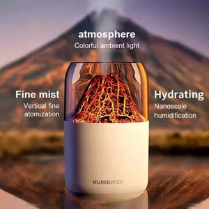 Humidificateur portable miniature 3D simulé <span class=keywords><strong>volcan</strong></span> de 300 ml en gros, diffuseur d'aromathérapie aux huiles essentielles pour un usage domestique - Product Image 4