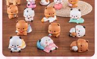 Figurines d'animaux en PVC et tissu Yier Bibu, deuxième édition, boîte mystère, jouets décoratifs mignons pour filles de 14 ans et plus