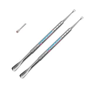 ไม้ตะไบเล็บสแตนเลสสองด้าน หัวโค้งมน สำหรับดันหนังกำพร้าและตะไบเล็บ - Product Image 3
