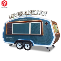 Taille personnalisée fabricant nouveau Style Pizza camion restauration rapide kiosque cuisine remorque chariot Mobile café magasin crème glacée chariot
