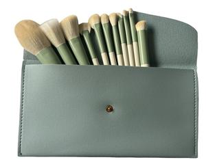 Morandi ชุดแปรงแต่งหน้าขนาดเล็กแบบพกพา11ชิ้นพร้อมขนไนล่อนและที่จับพลาสติกชุดเต็มชุดสำหรับผู้เริ่มต้นเป็นมิตรต่อการเดินทาง - Product Image 5