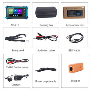 Testeur CCTV NOYAFA NF-IPC715 4K, moniteur de caméra IP avec PoE, prise en charge analogique CVI/TVI/AHD, testeur de câble multifonction - Product Image 6