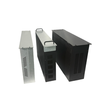 Boîtier électronique en aluminium sur mesure OEM ODM usiné CNC avec ouvertures découpées au laser pour boîtier de commande PCB