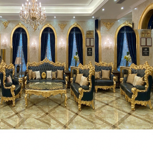Luxurious Royal Mansion Living Room Sofa SetAntique Victorian Luxury Wooden Sofa Set For Living Room For Grand Villas - Product Image 1