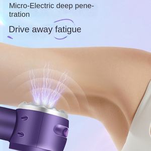 Venta al por mayor recargable 9 velocidades 9 calor 9 decenas 6 cabeza masajeador de percusión para el suministro a granel de dispositivos de recuperación de fitness en el hogar - Product Image 4