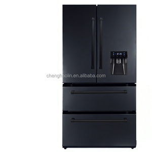 Air-Cooled Technology Direct Cool Water Dispenser French-style 4-door Stainless Steel Frost-Free <b>Refrigerator</b> Air-Cooled Technol - Product Image 1