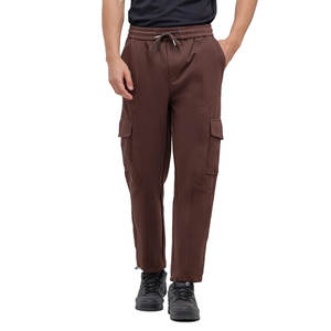 Pantalon de survêtement de couleur unie simple à taille élastique avec cordon de serrage Pantalon de jogging - Product Image 4