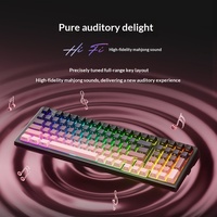 Clavier mécanique sans fil HEXGEARS E99 99 touches, tri-mode BT, interrupteurs Kailh, hot-swappable, keycaps PBT avec joint, RGB, 8000 mAh, pour le gaming