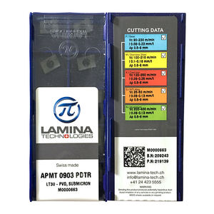 APMT0903PDTR-LT30 เม็ดมีดคาร์ไบด์แท้ 100% คุณภาพดีที่สุด 10 ชิ้น - Product Image 1