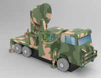 Fausse cible gonflable en forme de modèle de camion de voiture de fusée multibaril gonflable chaud pour l'exercice de manœuvre