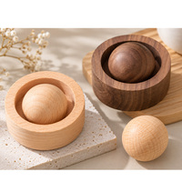 Diffuseur en bois de noyer noir, ornement créatif rond pour aromathérapie, décoration d'intérieur pour chambre et voiture, parfum d'huiles essentielles