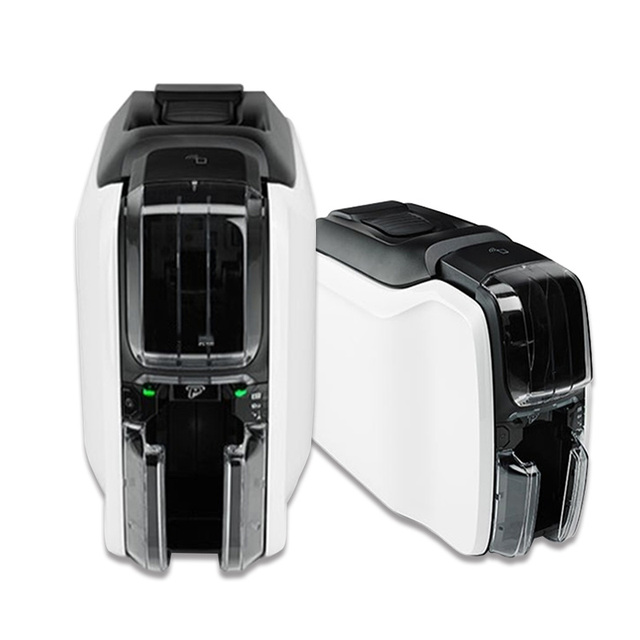 Most Popular 300dpi Dot Matrix PVC Card Printer Zebra ZC300 Single- and Double-Sided ID Card Printer