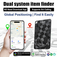 Traceur GPS rechargeable et étanche double système pour carte, compatible Android et universel pour portefeuille et AirTag