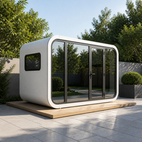 Cabine de bureau extérieure entièrement assemblée, clé en main, pour jardin ou cour arrière