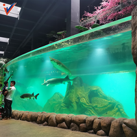 2024 Leyu Nouveau Style Acrylique Grands Réservoirs De Poissons, Usine Directe Personnalisé Acrylique Aquariums Fabricants