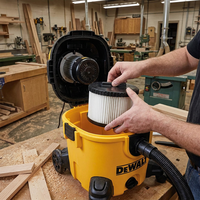 Filtre HEPA personnalisé en usine pour aspirateur, compatible avec les cartouches de filtre à poussière pour aspirateur Dewalt DWV010, DWV012 et DWV9330