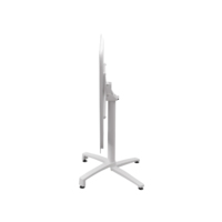 Klappbarer, tragbarer, verstellbarer Aluminium-Esstisch für Balkon, Terrasse, Garten, Restaurant, Café und Poolbereich
