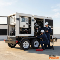 Générateur électrique silencieux à louer, 150 KVA, démarrage automatique, économe en carburant, protection contre les sous-tensions, fonctionnement 24h/24 et 7j/7, à vendre