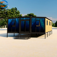 WinFair Paraguay – Nouvelle Maison Mobile Préfabriquée Extensible de 30 Pieds, Conteneur 3 Chambres sur Remorque pour Bureau de Chantier