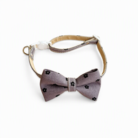 Collier pour chat à fleurs avec nœud papillon, accessoire réglable pour animaux de compagnie, pour un usage quotidien élégant