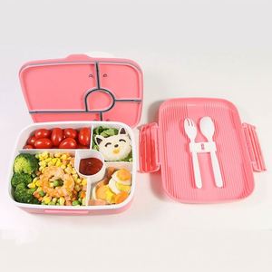 5 <b>Compartments</b> Bento <b>Lunch</b> <b>Box</b> for Kids <b>Lunch</b> Container with Spoon Fork - Product Image 2