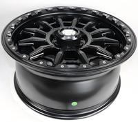Junman Beadlock-Räder Mattschwarz Tiefbettfelgen 17 Zoll 6*139,7 PCD Leichtmetall Offroad Modifizierte Leichtgewicht-Felge Stoßfest SUV