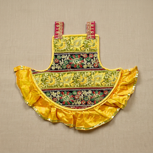 Artificial Cotton Traditional Embroidered Fan Wall Art High Quality Wall Stickers for Festival and Home Decoration - Product Image 2