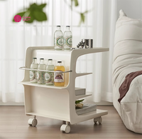 Vente en gros de table d'appoint de canapé Yicheng chariot en acrylique mobile armoire de chevet d'occasion créative à prix bon marché