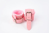 BDSM menottes bracelets de poignet cheville sexe Bondage ensemble poignets en peluche rembourré contraintes PU cuir esclave fétiche débutant jouets pour adultes