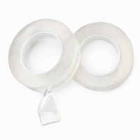 Ruban adhésif nano réutilisable lavable, double face, transparent, adhésif en gel acrylique imperméable, résistant à la chaleur jusqu'à 120°C ° C