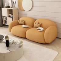 Ensemble de canapés en velours et bois en forme de U, style moderne et minimaliste, pour la maison, les petits appartements, les salons, les magasins de vêtements, les hôtels - Parfait pour une ambiance décontractée