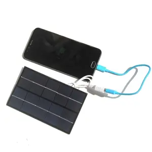 2W 5V 태양 전지 패널 태양 충전 패널 DIY 태양 전원 전화 충전기 휴대 전화 88X142MM