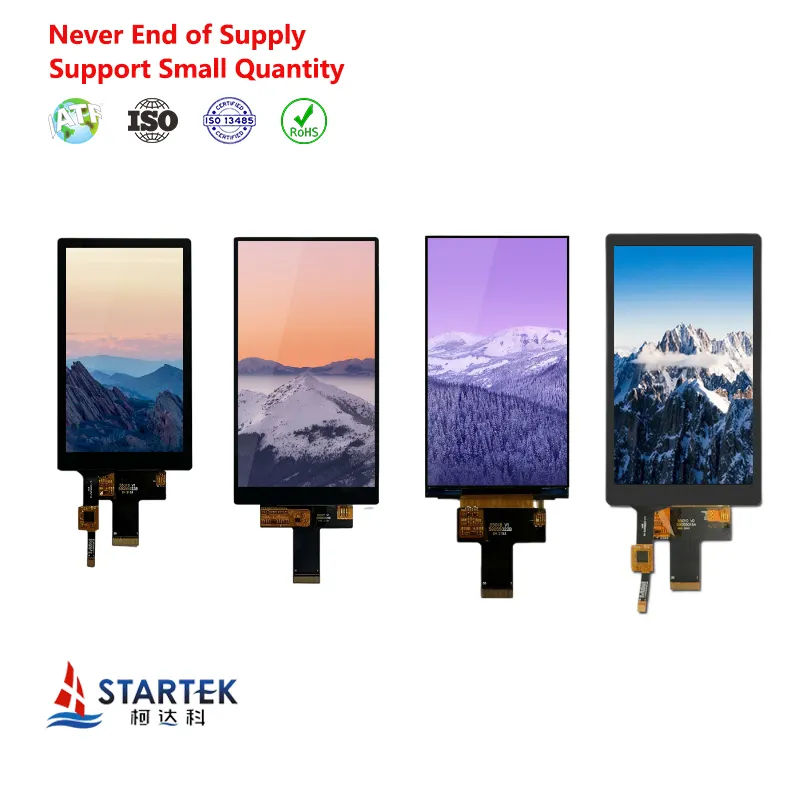 Startek Custom Industrial RGB Display Panel 2.8 3.5 4.3 5 7 8 10.1 Inch Waterproof Capacitive TFT LCD Modules with Touch Screen