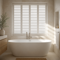 Volets de plantation sur mesure à lamelles réglables pour fenêtres intérieures, idéaux pour le salon, la chambre et la décoration intérieure
