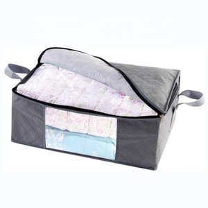 Foldable Closet Organizer <strong>Storage</strong> Bag with Clear Window Sturdy Fabric Reinforced Handles for Wardrobe <strong>Storage</strong> of <strong>Coats</strong> Sweaters - Product Image 3