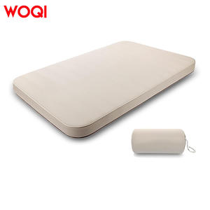 Colchón Inflable Portátil Woqi para 2 Personas, 200x132x3 cm, Inflado Rápido, Colchón de Aire para Acampar al Aire Libre, Color Blanco Hueso - Product Image 2