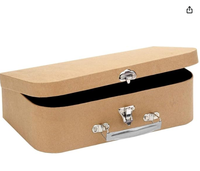 Boîte de rangement en carton kraft simple face enduit, personnalisable, pour vêtements d'enfants, jouets, bagues, lunettes, emballage