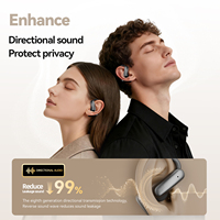 Auriculares Inalámbricos OEM al por Mayor M139 de Alta Resolución con Clip para Oreja, BT 6.0, IPX4, 38H, Pantalla Digital Táctil y Voz AI