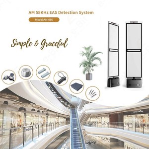 Sistema Antirrobo para Ropa, Zapatos, Gafas, Relojes y Joyería, Antena Acrílica Transparente, Base Negra de ABS, Sistema de Detección EAS AM de 58KHz - Product Image 6