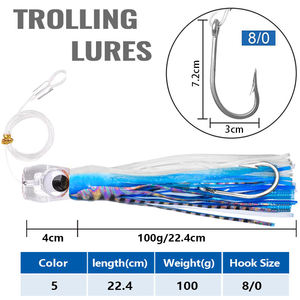 เหยื่อตก<span class=keywords><strong>ปลา</strong></span>แบบหัวทองแดงขนาด 9 นิ้ว สำหรับตก<span class=keywords><strong>ปลา</strong></span>ทะเล <span class=keywords><strong>ปลา</strong></span><span class=keywords><strong>ก</strong></span>ระเบน <span class=keywords><strong>ปลา</strong></span>หมึก เหยื่อตก<span class=keywords><strong>ปลา</strong></span>แบบลาก - Product Image 3
