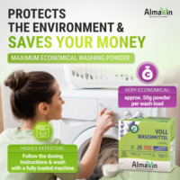 AlmaWin Custom 1 Lessive en Poudre Écologique Ultra Concentrée Lavande 2Kg - 38 Lavages, Booster de Lavage Végétalien pour