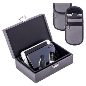 Nouvelle boîte Faraday pour clés de voiture avec blocage <span class=keywords><strong>RFID</strong></span>, <span class=keywords><strong>anti</strong></span>-vol, blocage du signal, construction en aluminium - Product Image 5