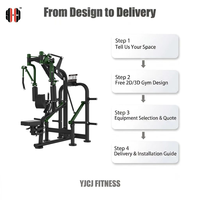 Appareil de musculation professionnel pour la musculation des pectoraux et des deltoides dorsaux, avec système de mouvement double pour les bras, coussin de soutien inclinable et pile de poids en acier
