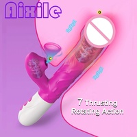 Vibrateur rotatif pour point G, jouets sexuels pour femmes, vibromasseur lapin, vibromasseur clitoridien, dildos, baguette chauffante massante